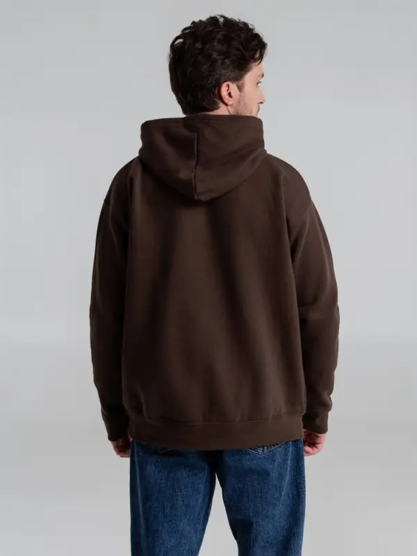 Толстовка с капюшоном Slam 320, темно-коричневая (шоколад), размер XS