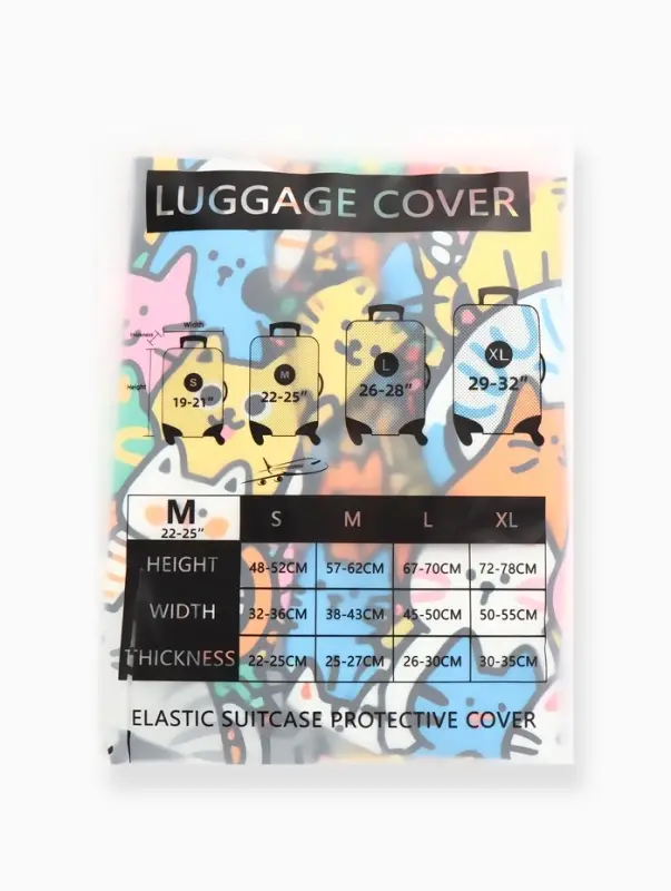 Чехол для чемодана &laquo;Котики&raquo;, 24", разноцветный