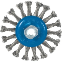 Корщетка для УШМ BOSCH 115мм, M14, дисковая, плоская, витая (2609256512)