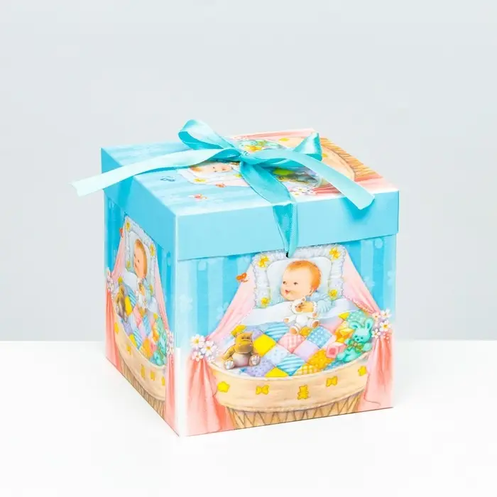 Коробка Самосборная «Детская» Мальчикам 15×15×15 см Коробка Самосборная «Детская» Мальчикам 15×15×15 см