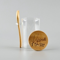 Банка для хранения с ложкой "Кухня", 300 мл