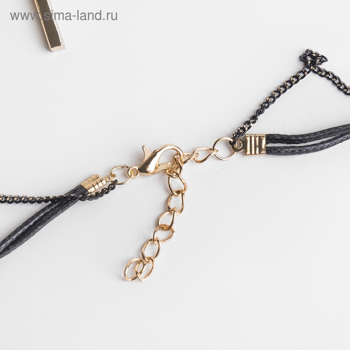 Кулон на шнурке «Цепь» эксклюзив, закат, цвет белый в золоте, 42 см Кулон на шнурке «Цепь» эксклюзив, закат, цвет белый в золоте, 42 см