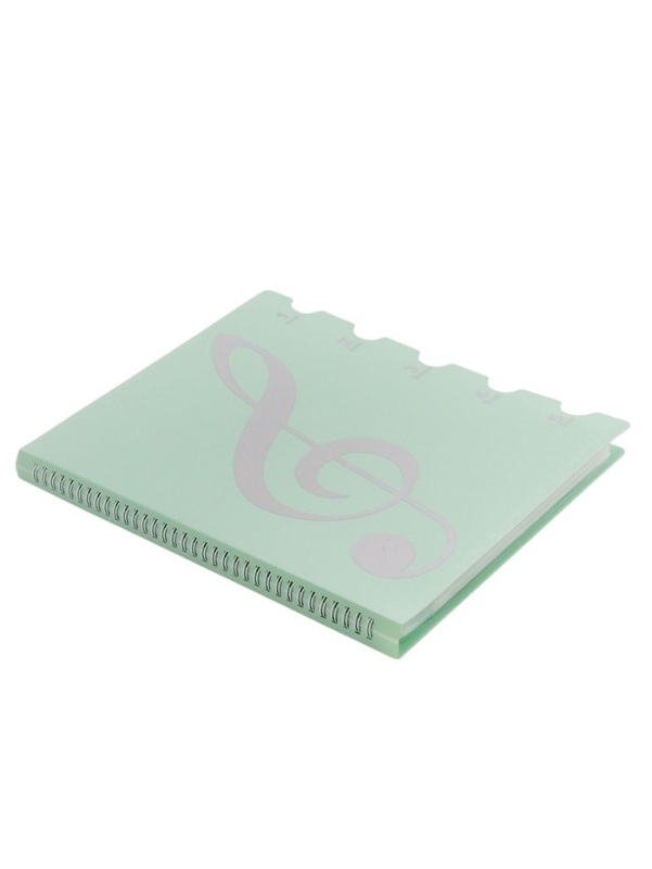 Нотная папка - 30 файлов 60 листов зеленая Нотная папка - 30 файлов 60 листов зеленая