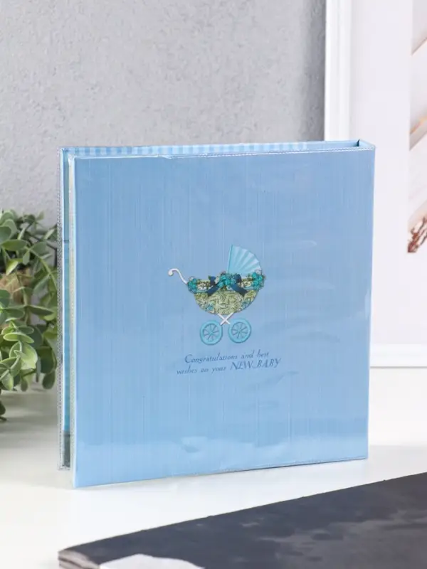 Фотоальбом-анкета, голубой