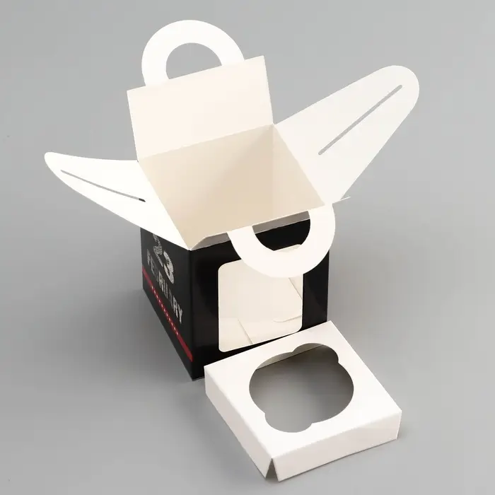 Коробка для 1 капкейка, «23 Февраля», 9.2×9.2×11.1 см Коробка для 1 капкейка, «23 Февраля», 9.2×9.2×11.1 см