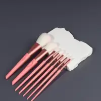 Набор кистей для макияжа COLOR POWER pink, 7 шт., в тубе, розовый