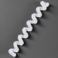 Синельная проволока, набор 50 шт., белая с люрексом, 30 см