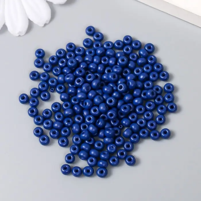 Бисер стекло 6/0 "Ультрамариновый" 15 гр