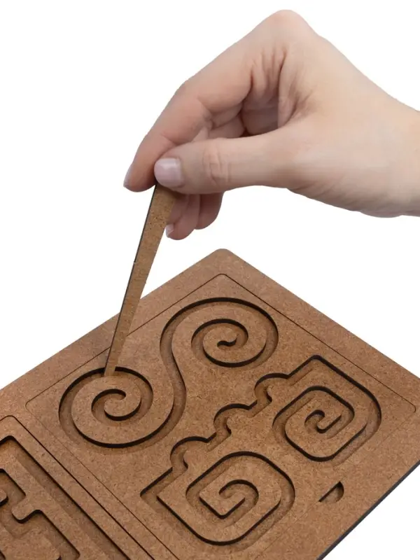 Игра развивающая "Межполушарные доски" со съёмными трафаретами 05893