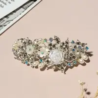 Заколка - автомат для волос &laquo;Озлем&raquo;, цветы, 9 см