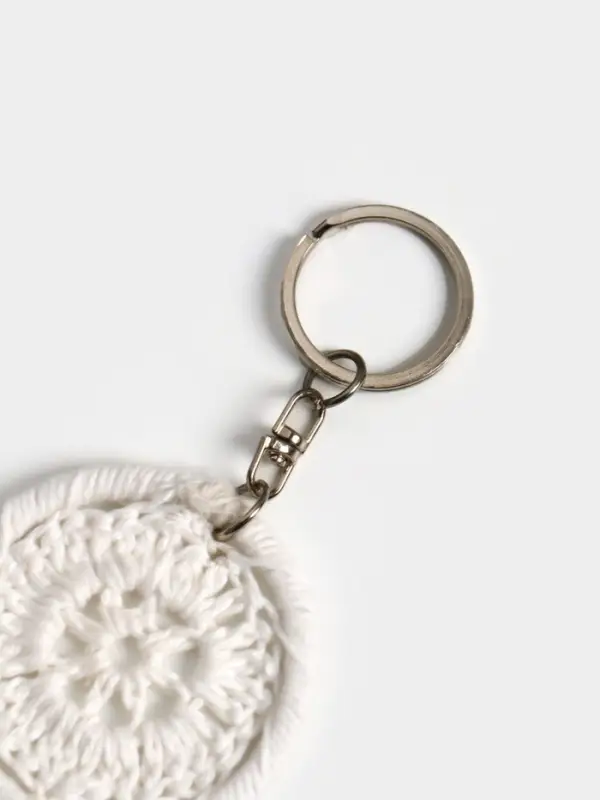 Брелок Брелок "Ловец снов" 19 см, цв. белый