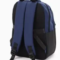 Рюкзак городской, 2 отделения, 3 кармана, водонепроницаемое дно, 27&times;14&times;39 см, синий