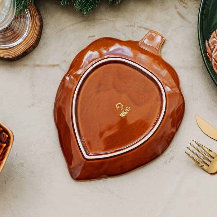 Новый год! Тарелка новогодняя керамическая «Зимний лес», 20 х 17 см Новый год! Тарелка новогодняя керамическая «Зимний лес», 20 х 17 см