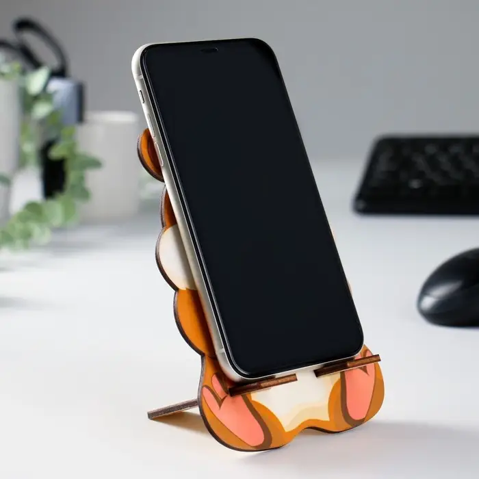 Подставка под телефон "Хомяк", ламинация, 14,4х9,5 см