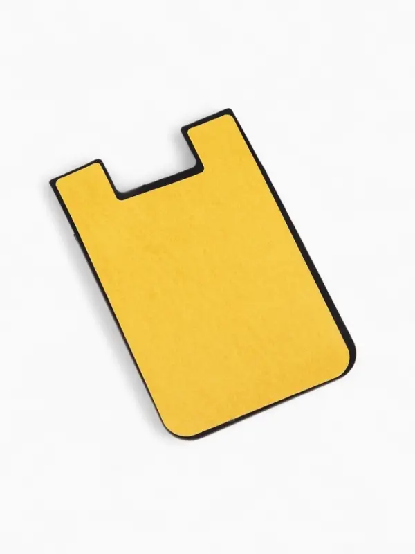 Картхолдер на телефон клеящийся, силиконовый, чёрный