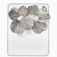 Серьги с жемчугом &laquo;Цветы&raquo;, лёгкие, белые в серебре