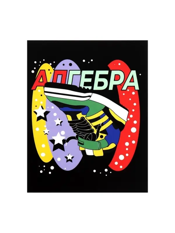 Тетрадь предметная 48 листов в клетку Calligrata, &laquo;Кеды. Алгебра&raquo; картонная обложка