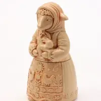 Фигурка декоративная &laquo;Коза Нюша&raquo;, 13&times;7 см, слоновая кость