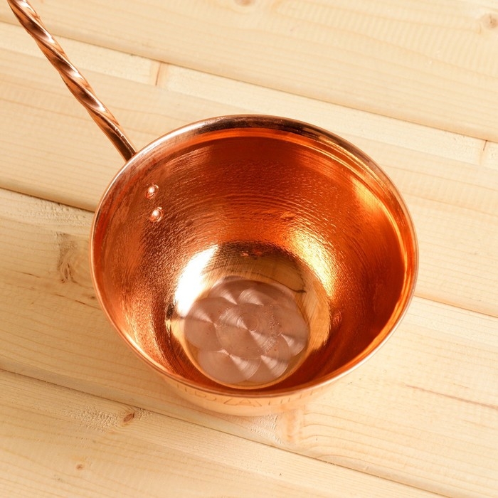 Ковш медный, 0,5л, с ручкой Ковш медный, 0,5л, с ручкой