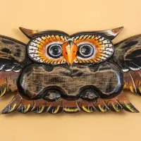 Панно &laquo;Парящая сова&raquo;, 100&times;1.5&times;20 см, дерево