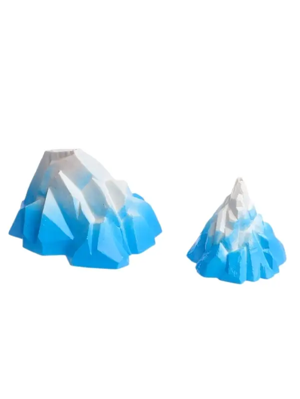 Набор декора для аквариума &laquo;Скалы&raquo;, 6 см и 10 см, голубой