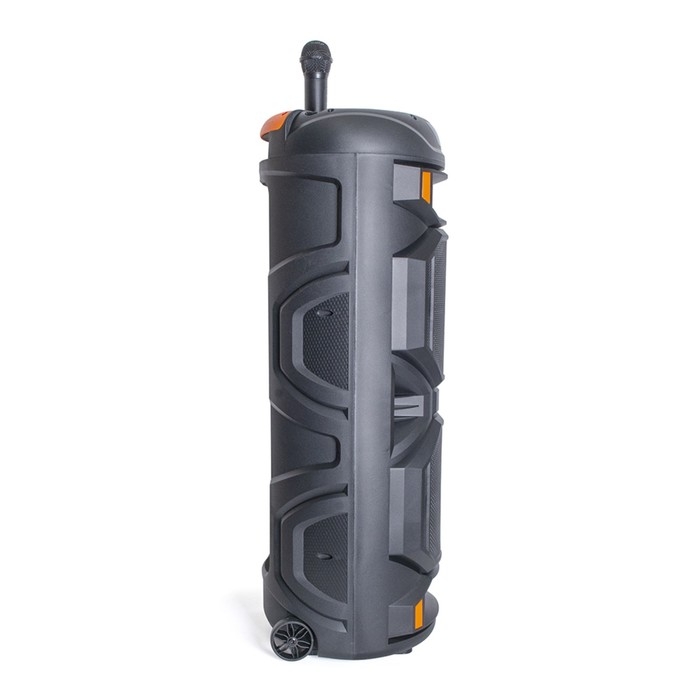Портативная караоке система В52 Party maker, 60Вт,FM, AUX, USB,BT, 3600 мАч, подсв., чёрная Портативная караоке система В52 Party maker, 60Вт,FM, AUX, USB,BT, 3600 мАч, подсв., чёрная