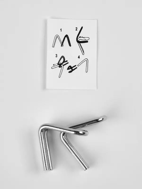 Puzzle Головоломка металлическая, лошадки стикеры,  МИКС