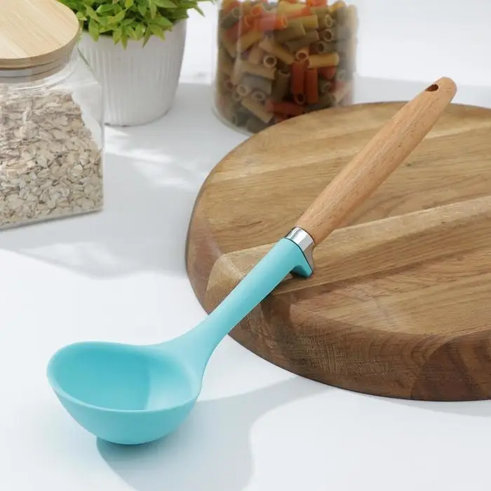 Половник Доляна «Лагуна», 29×8×3,5 см, цвет голубой Половник Доляна «Лагуна», 29×8×3,5 см, цвет голубой