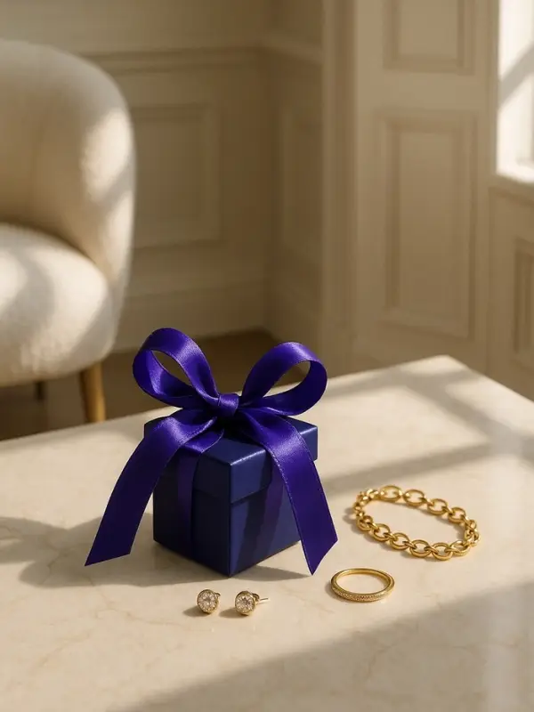 Коробочка подарочная складная «Презент» 6×6×6, фиолетовая