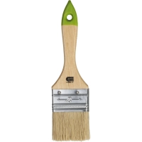 Кисть плоская 50 мм, натуральная щетина, деревянная ручка Сибртех (82263)