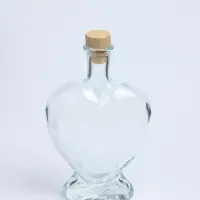Ваза - бутылка декоративная &laquo;Сердце&raquo;, для песочной церемонии, 12.5&times;6.5&times;19 см, 500 мл