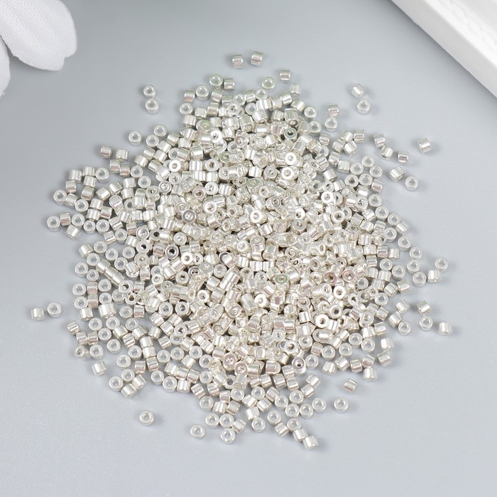 Бисер стекло 11/0  Бисер стекло 11/0 "Цилиндр. Белое золото" 10 гр