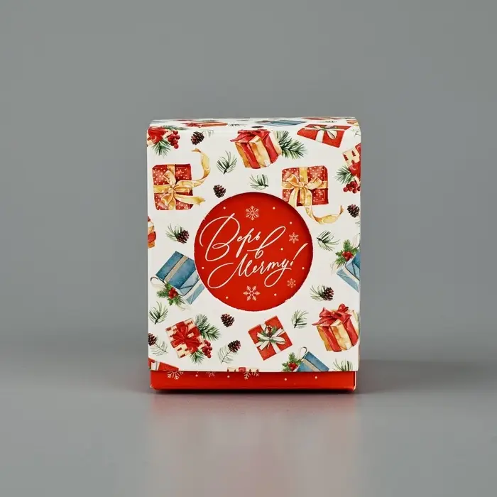 Бонбоньерка новогодняя «Новогодние подарки», 6 х 7 х 6 см Бонбоньерка новогодняя «Новогодние подарки», 6 х 7 х 6 см