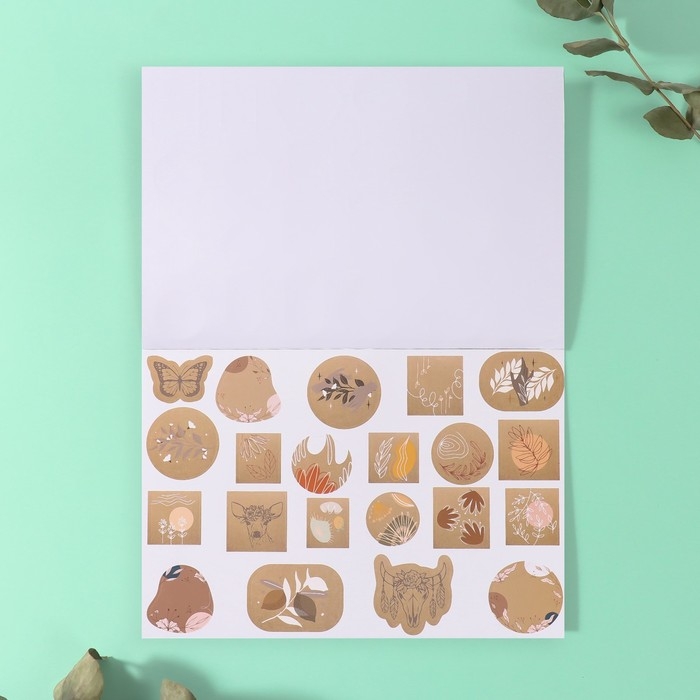 Наклейки в книжке Наклейки в книжке "Классика и акварель" + 3 фона 20,7х14,2 см