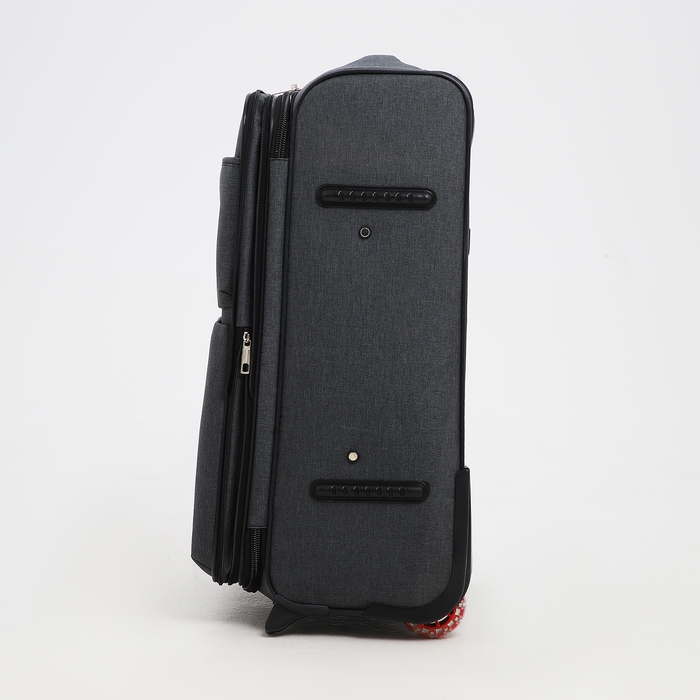 Чемодан средний 52 л (M), отдел на молнии, кодовый замок, с расширением, цвет серый Чемодан средний 52 л (M), отдел на молнии, кодовый замок, с расширением, цвет серый