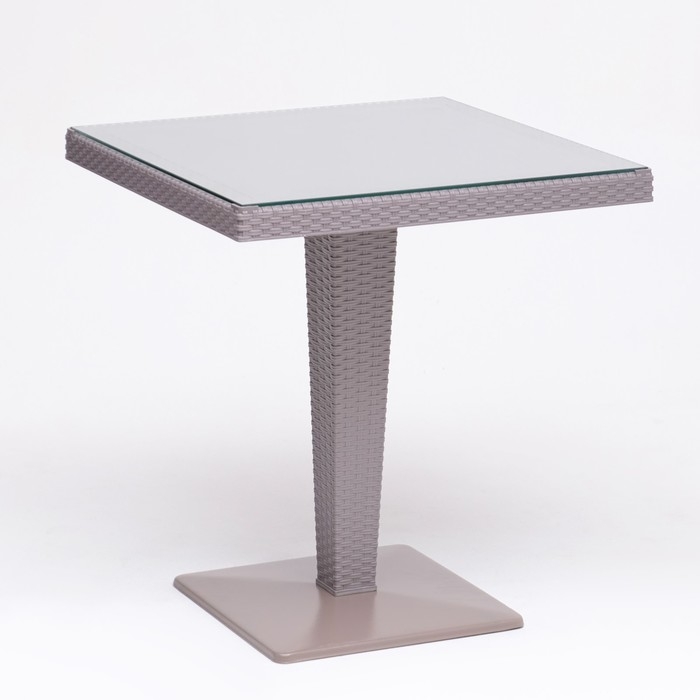 Стол садовый Стол садовый "Ротанг" 70 х 70 х 74 см, серый