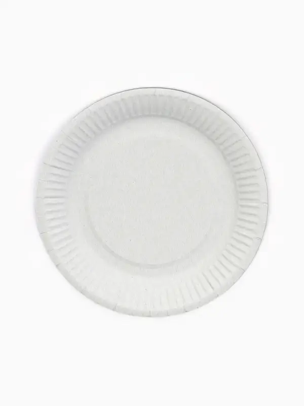 Тарелка одноразовая бумажная &laquo;Красные цветы&raquo;, 23 см