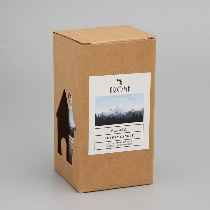 Свеча ароматическая в банке   Свеча ароматическая в банке  "Душистая лаванда", 40ч, 95 гр, в коробке