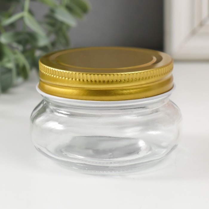 Банка для свечей стекло с крышкой Банка для свечей стекло с крышкой "Мини" прозрачная 100 мл 7х7х5 см