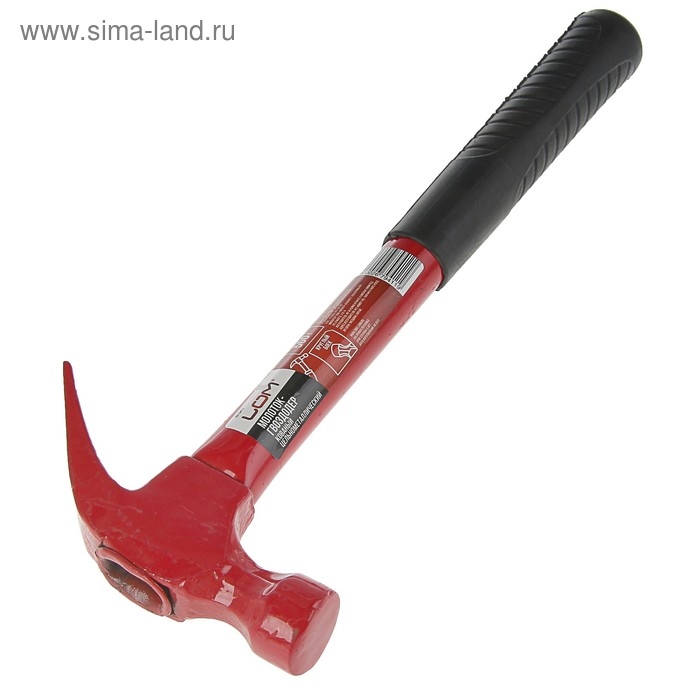 Молоток-гвоздодер ЛОМ, металлическая обрезиненная рукоятка, 560 г Молоток-гвоздодер ЛОМ, металлическая обрезиненная рукоятка, 560 г