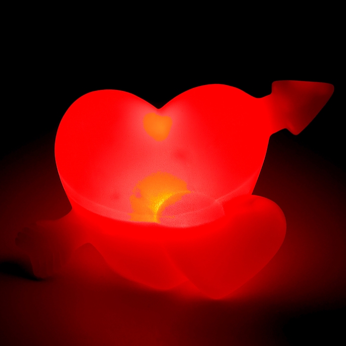 Светильник светодиодный Светильник светодиодный "Сердца", красное свечение