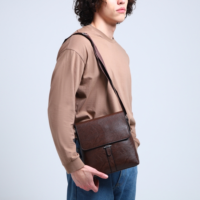 Сумка мужская, цвет коричневый Сумка мужская, цвет коричневый