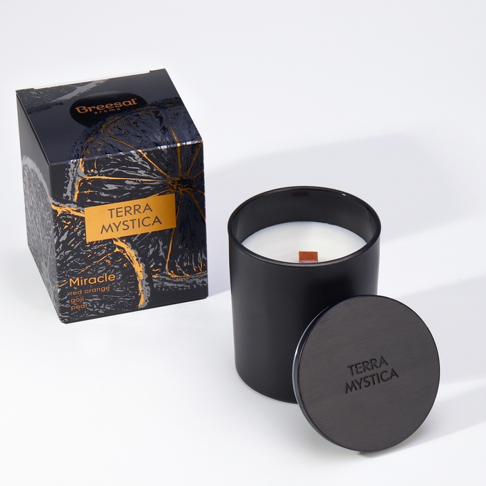 Ароматическая свеча  Ароматическая свеча "Breesal, TERRA MYSTICA", Апельсин, Груша, Ягоды
