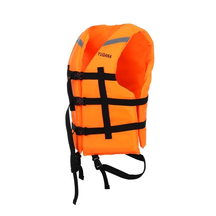 Жилет страховочный YUGANA, размер 56-62, оранжевый Жилет страховочный YUGANA, размер 56-62, оранжевый