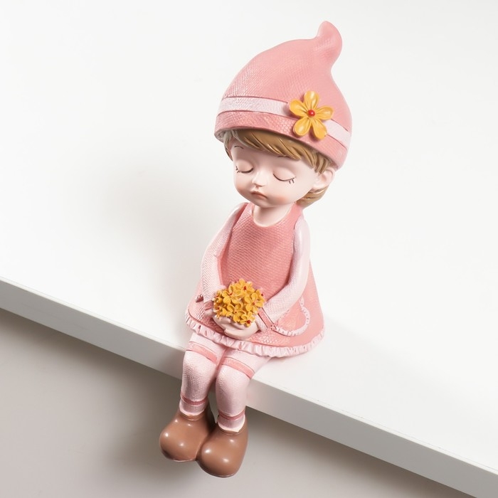 Сувенир полистоун  Сувенир полистоун "Мальчик/Девочка спит сидя" МИКС 8х6х19,5 см