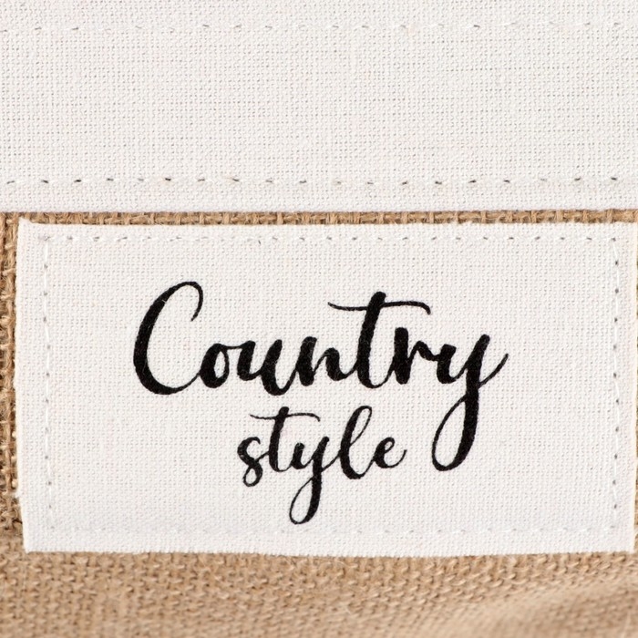 Корзина стеллажная с ручками Корзина стеллажная с ручками "Кантри", 320 х 220 х 100 мм, бежевый