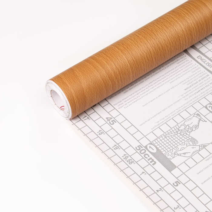 Пленка cамоклеящаяся D&B 9602, Дерево светлое, 0,90х8м Пленка cамоклеящаяся D&B 9602, Дерево светлое, 0,90х8м