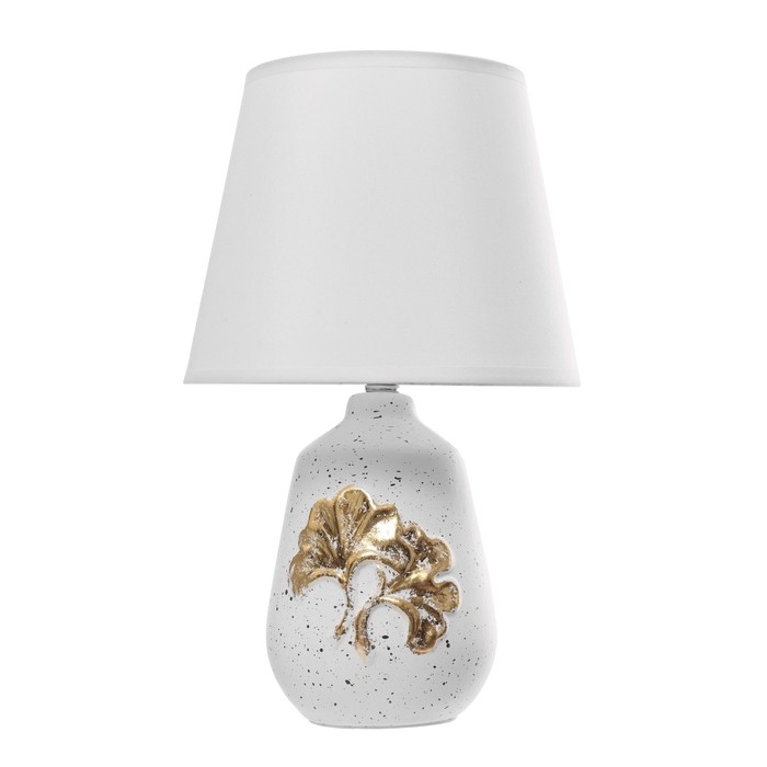 Настольная лампа Настольная лампа "Листья" Е14 40Вт бежевый 20х20х32см