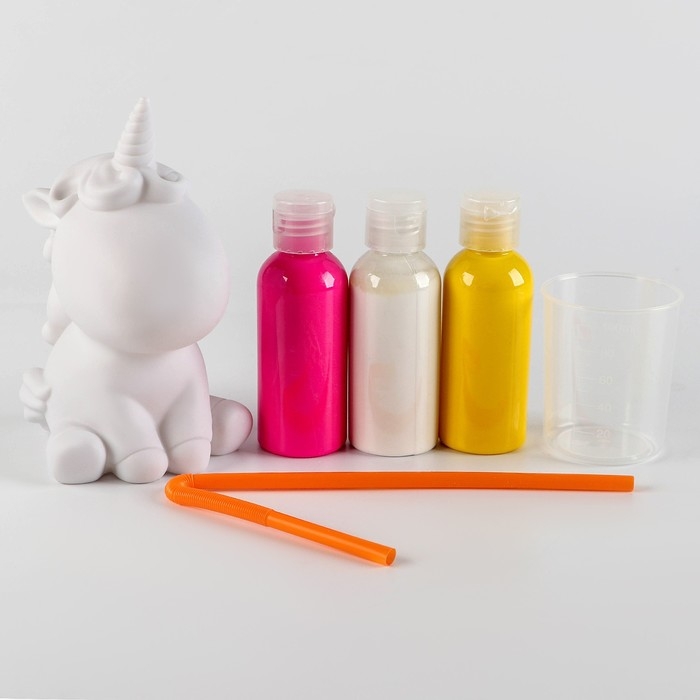 Набор для творчества. Рисование акрилом на пластиковой фигурке «Единорожка» Набор для творчества. Рисование акрилом на пластиковой фигурке «Единорожка»