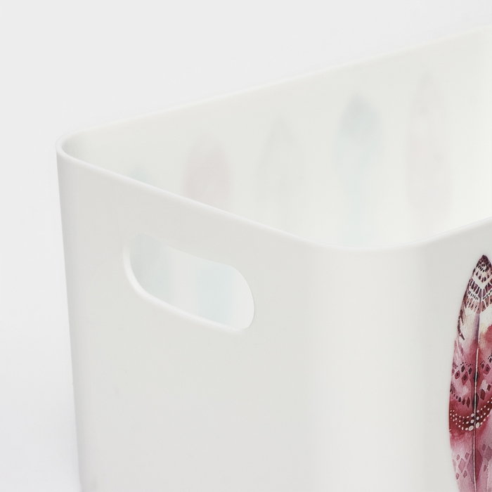 Корзина для хранения Serenity, 2,3 л, 23×15×12 см, цвет снежно-белый Корзина для хранения Serenity, 2,3 л, 23×15×12 см, цвет снежно-белый